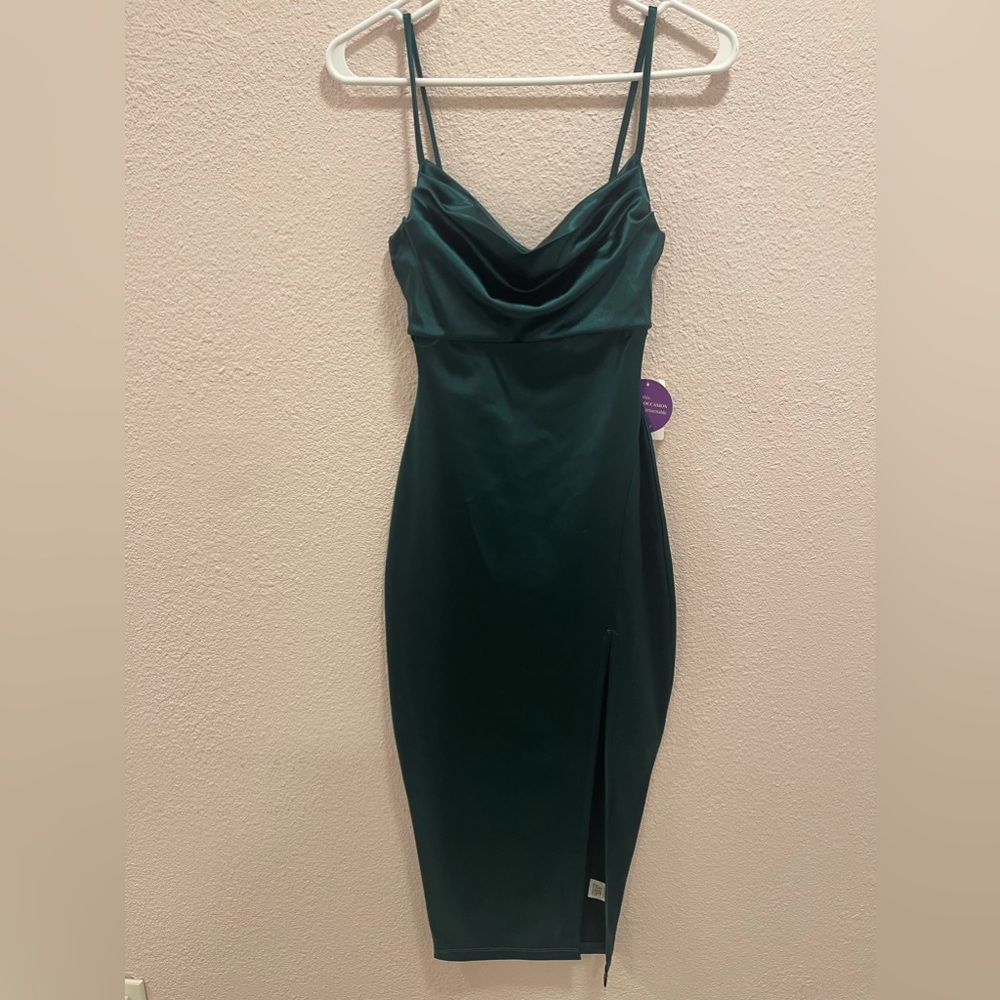 Dark green elegant dress